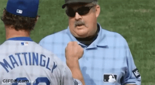 Baseball Player With Mattingly On Shirt GIF