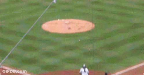 Baseball Player With Number 1 On Back GIF