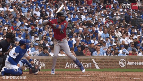 Baseball Player With Number 12 GIF