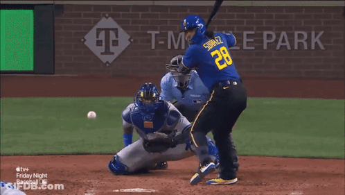 Baseball Player With Number 28 GIF