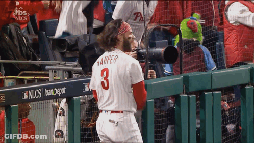 Baseball Player With Number 3 On Jersey GIF