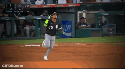 Baseball Player With Number 50 Jersey GIF