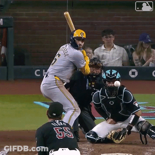 Baseball Player With Number 55 On Back GIF