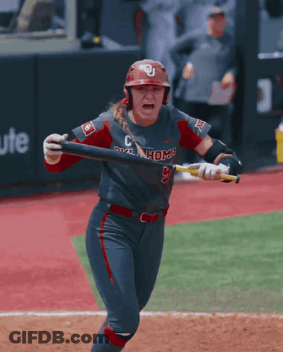 Baseball Player With Oklahoma Jersey GIF