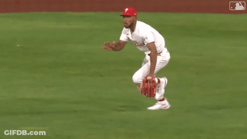 Baseball Player With Red Hat And P GIF