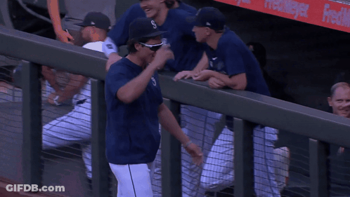 Baseball Player With S Jersey GIF