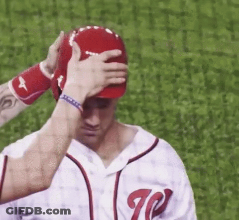 Baseball Player With W Jersey GIF