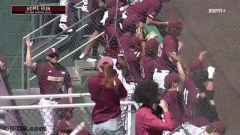 Baseball Players Celebrating Home Run ESPN GIF
