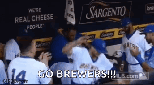 Baseball Players In Dugout We're Real Cheese People GIF