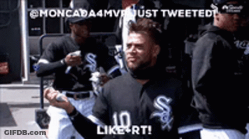 Baseball Players In Dugout With 10 Like RT Shirt GIF