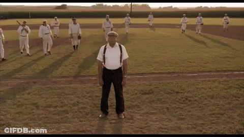 Baseball Players On Field One In Suspenders GIF