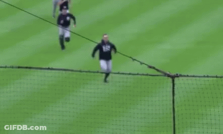 Baseball Players Running On Field GIF
