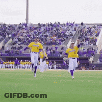 Baseball Players Running On Field GIF
