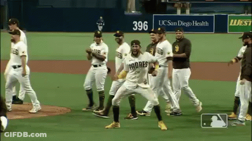 Baseball Players Standing On Field GIF
