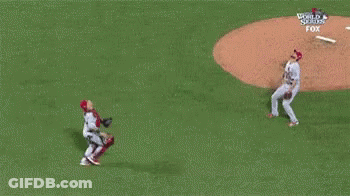 Baseball Players Standing On Field GIF