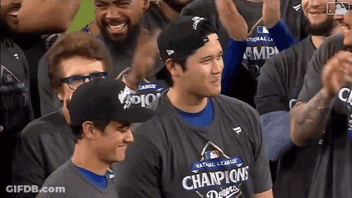 Baseball Players Wearing Champions Shirts GIF