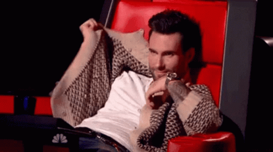 Bashful Adam Levine The Voice GIF