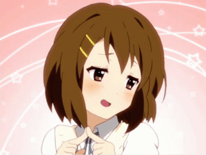 Bashful Anime Yui Hirasawa GIF