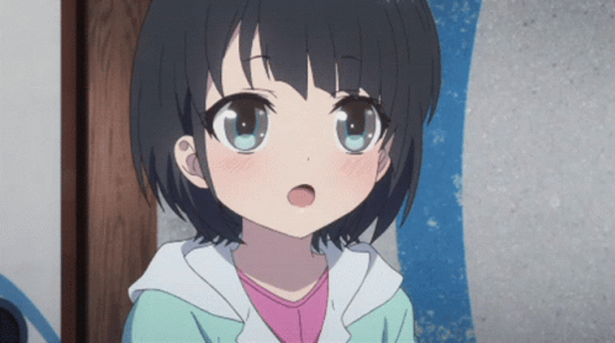 Bashful Cute Miuna Shiodome Anime GIF
