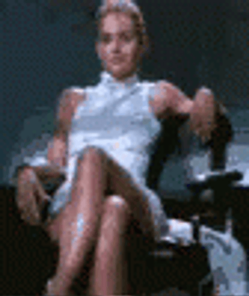 Basic Instinct Sharon Stone Cat Pop-Up GIF