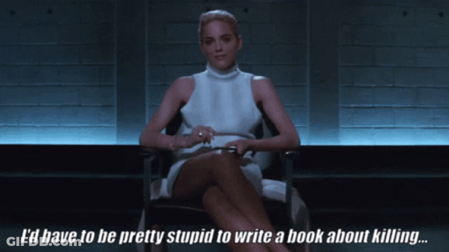 Basic Instinct Young Sharon Stone GIF