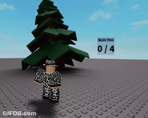 Basic Tree In Video Game GIF