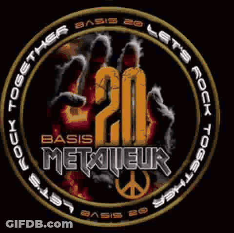 Basis Metallieux Peace Sign Logo GIF