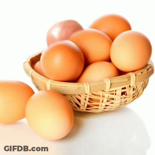 Basket Full Of Brown Eggs GIF