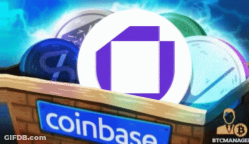 Basket Full Of Coins With Coinbase Logo GIF