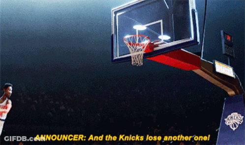 Basketball Announcer Says Knicks Lose Another One GIF