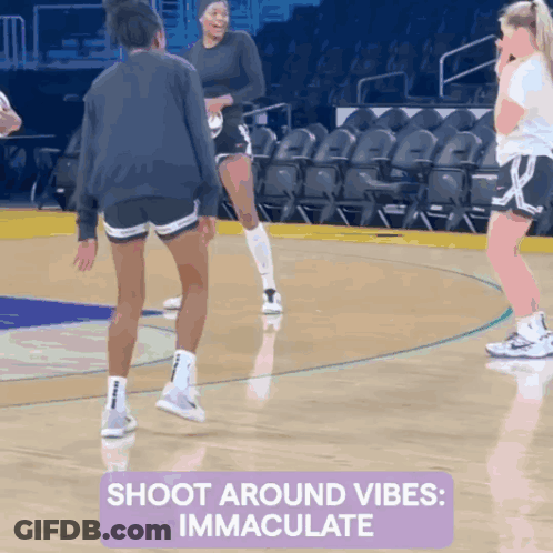 Basketball Court Shoot Around Vibes Immaculate GIF