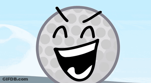 Basketball Face Next To Golf Ball Letter P GIF