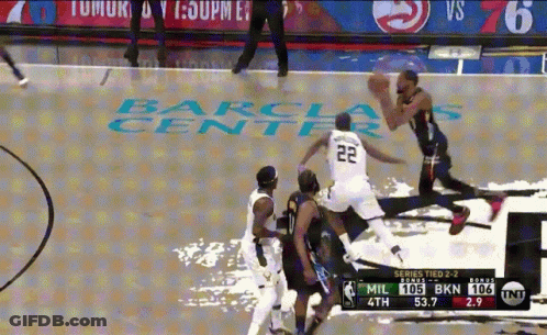 Basketball Game At Barclays Center GIF