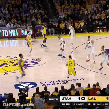 Basketball Game At Crypto Arena Utah GIF