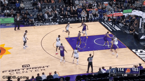 Basketball Game At Footprint Center GIF