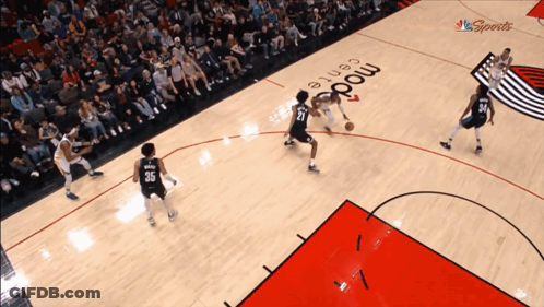 Basketball Game At NBC Sports Center GIF