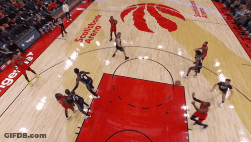 Basketball Game At Scotiabank Arena GIF