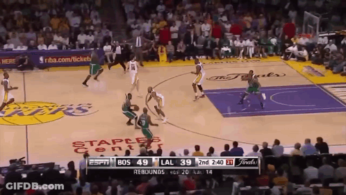 Basketball Game At Staples Center GIF