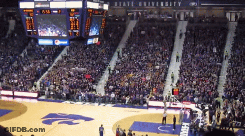 Basketball Game At University Of Kansas City GIF
