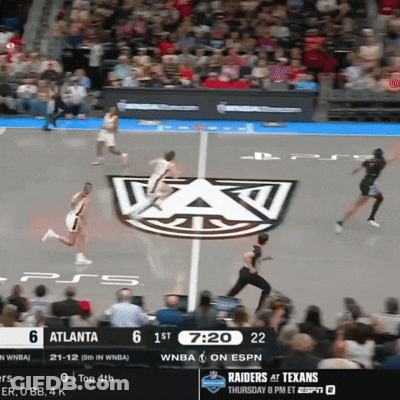 Basketball Game Atlanta Hawks Vs Raiders GIF