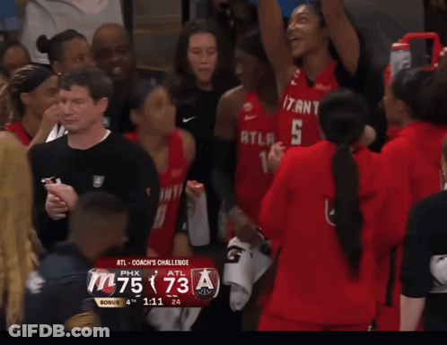 Basketball Game Between Atlanta And Phoenix GIF