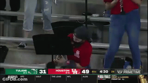 Basketball Game Between Houston And Tulane GIF