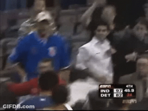 Basketball Game Between Indians And Det GIF