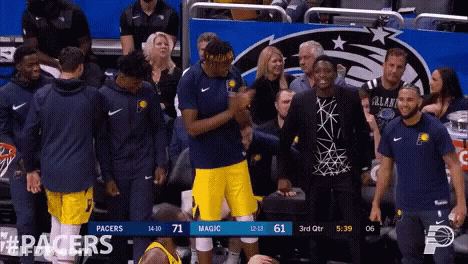 Basketball Game Between Pacers And Magic GIF