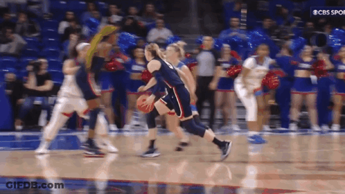 Basketball Game Broadcast On CBS Sport GIF