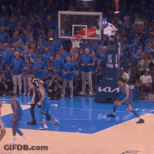 Basketball Game Crowd Blue NBA World Champions Shirts GIF