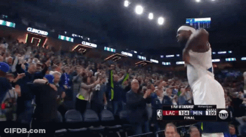 Basketball Game Final Score Lac 104 Min 109 GIF