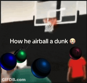 Basketball Game How He Airball A Dunk GIF