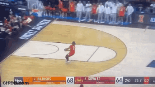 Basketball Game Illinois Vs Iowa State GIF