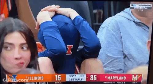 Basketball Game Illinois Vs Maryland GIF